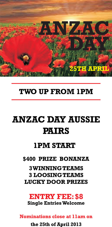 anzac flyer